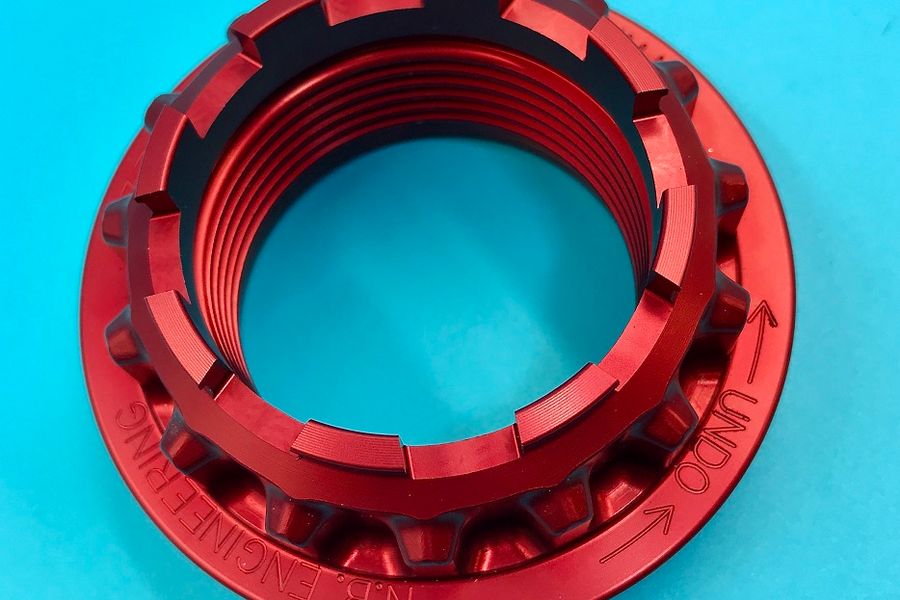 WHEEL NUT 997 GT2 RS/RSR/CARRERA GT [RED] RHTHREAD